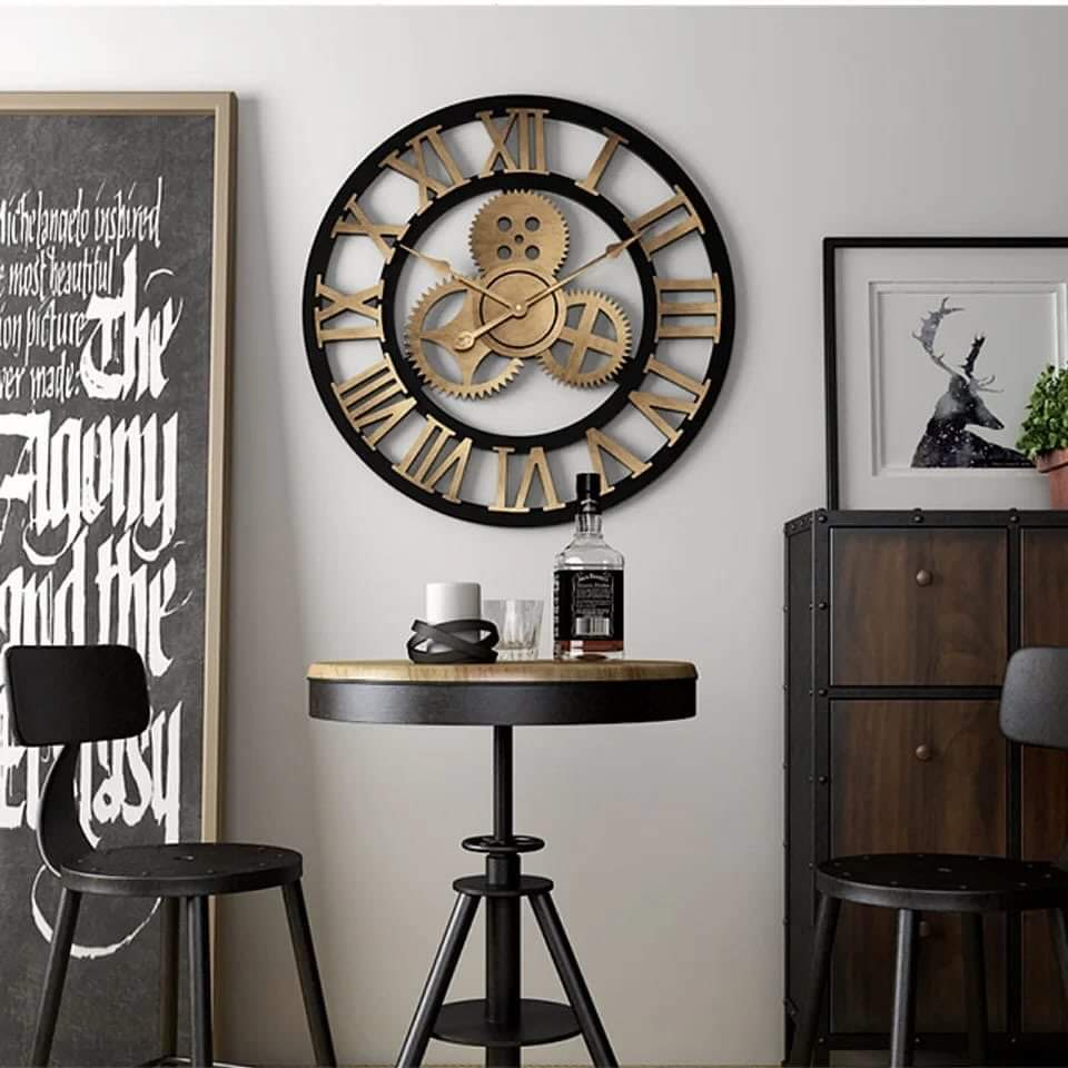 BowLift | Vintage Gear Pocket Wall Clock