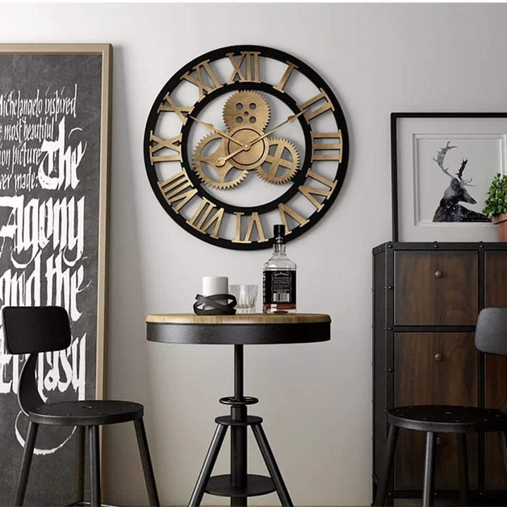 BowLift | Vintage Gear Pocket Wall Clock