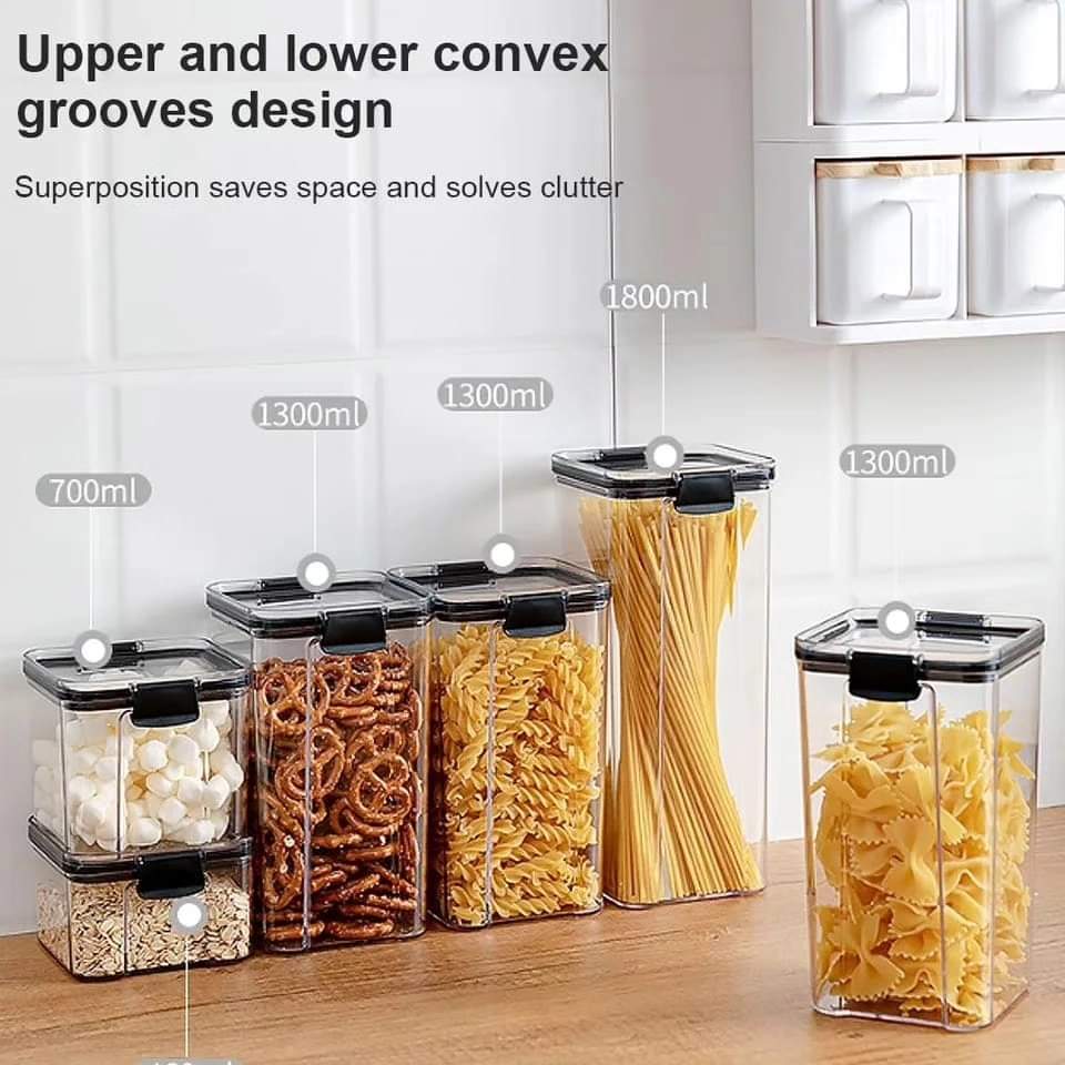 BowLift | 8 pieces airtight storage containers