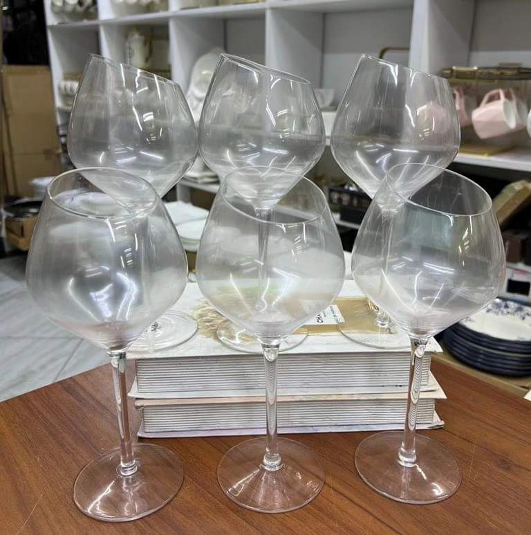BowLift | 6-piece set angled large wine glasses