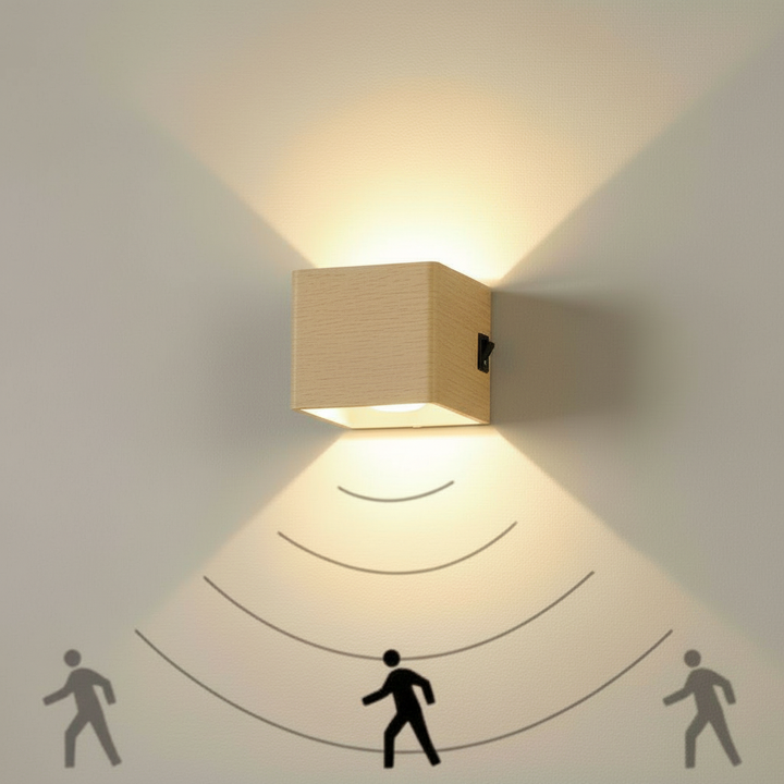 BowLift | Wireless Rechargeable Wall Lamp | Adjustable Up & Down Light, USB Powered for Home Decor & Cozy Ambiance