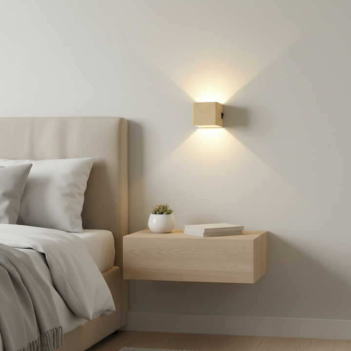 BowLift | Wireless Rechargeable Wall Lamp | Adjustable Up & Down Light, USB Powered for Home Decor & Cozy Ambiance