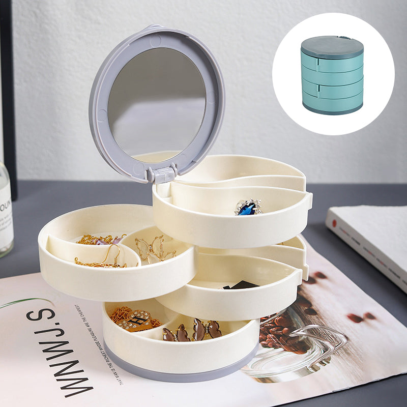 4 Layers Rotatable Jewelry Storage Box | Bowlift