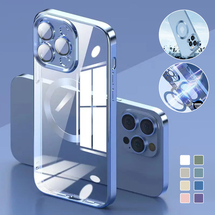 BowLift | Electroplating Wireless Magnetic Charging All-Inclusive Lens Case for iPhone