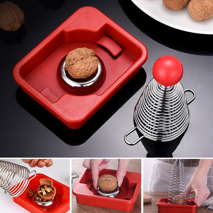 BowLift | Stainless Steel Spring Walnut Opener