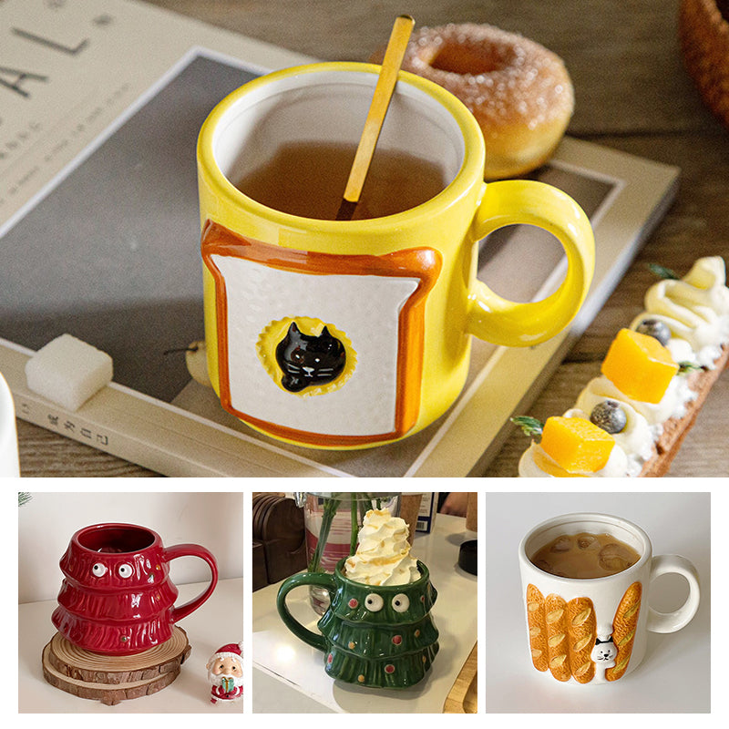 Creative Big Eyes Christmas Tree Mug | Bowlift