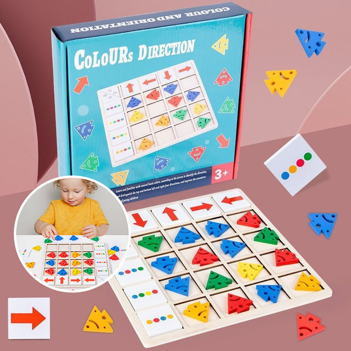 BowLift | Wooden Table Color Direction Game For Kids