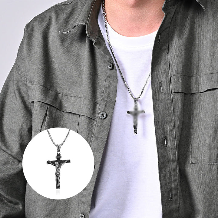 BowLift | Titanium Steel Cross Pendant Necklace
