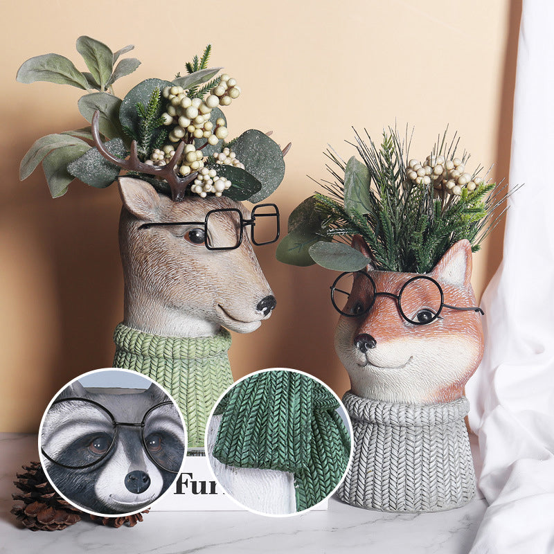 Resin Animal Flower Pot | Bowlift