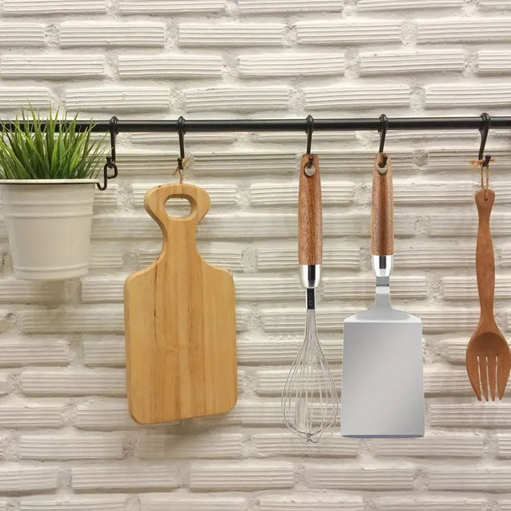 BowLift | Stainless Steel Kitchen Spatula with Wooden Handle