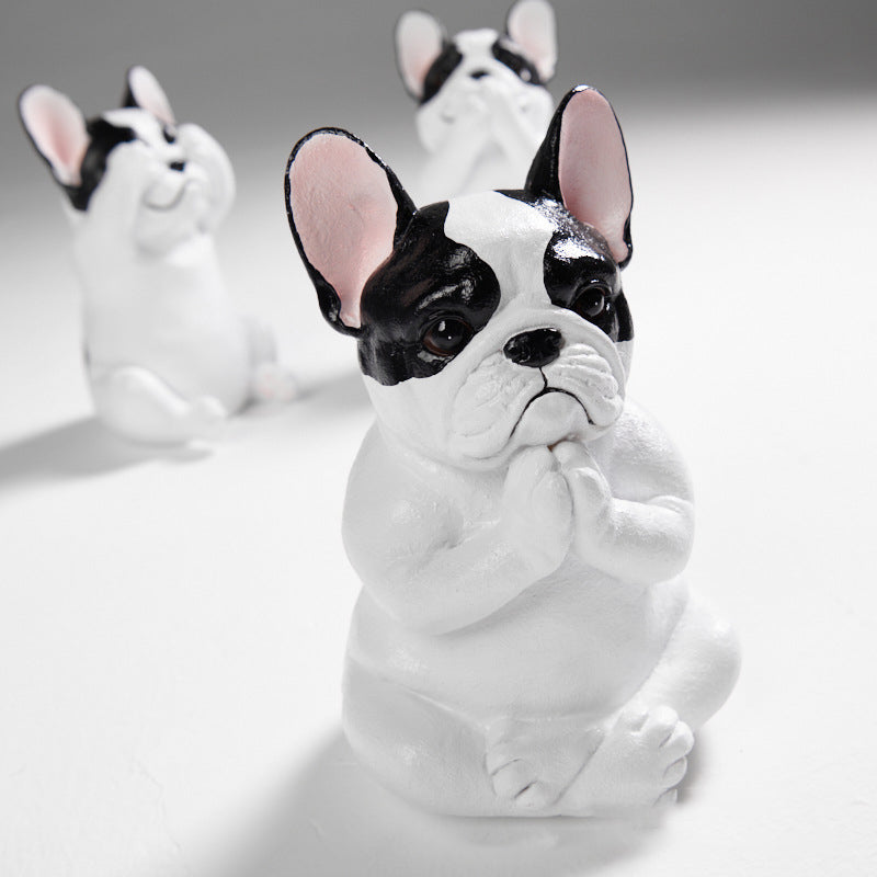Yoga French Bulldog Ornament Decoration | Bowlift