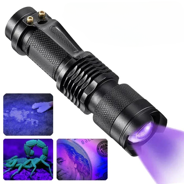 BowLift | LED UV FLASHLIGHT - ULTRAVIOLET INSPECTION LAMP FOR PET URINE STAINS AND STAIN DETECTION