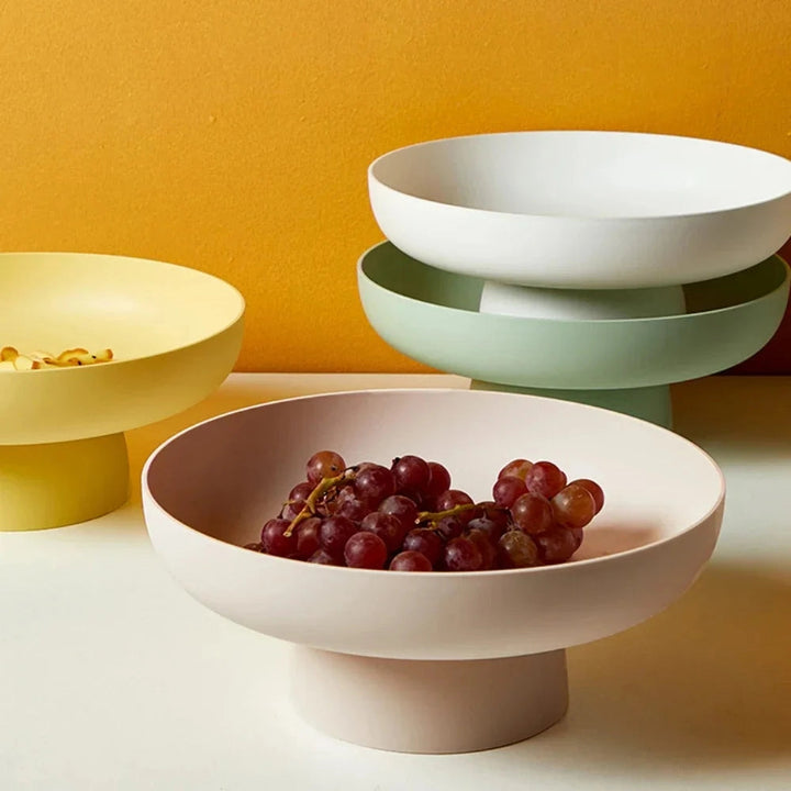 BowLift | Fruitful Elegance – Retro Fruit Bowl with Vintage Leaf Design & Ceramic Finish
