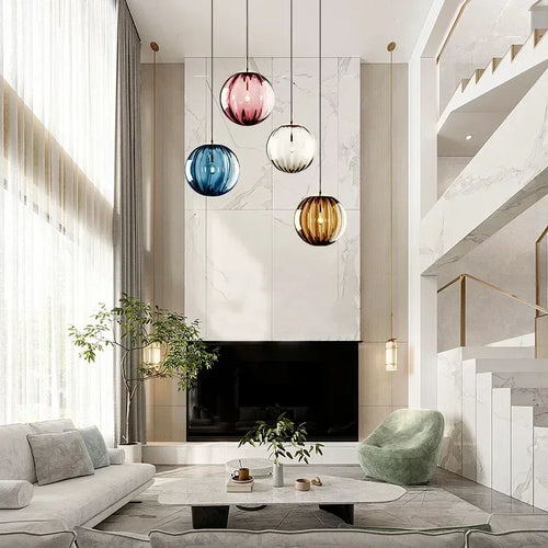 BowLift | Modern Glass Ceiling Lamp with Integrated LED Lighting