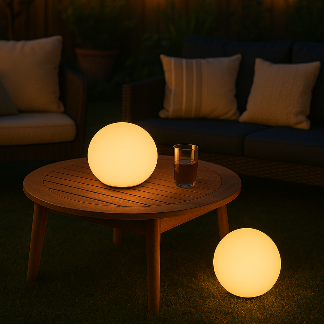 BowLift | GlowOrb – Wireless LED Colour-Changing Table Lamp with Remote & USB Rechargeable
