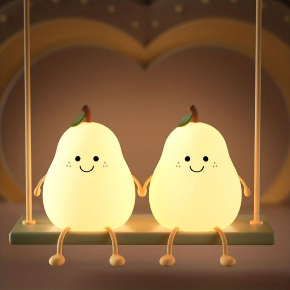 BowLift | GlowPear Rechargeable Silicone Night Light for Kids