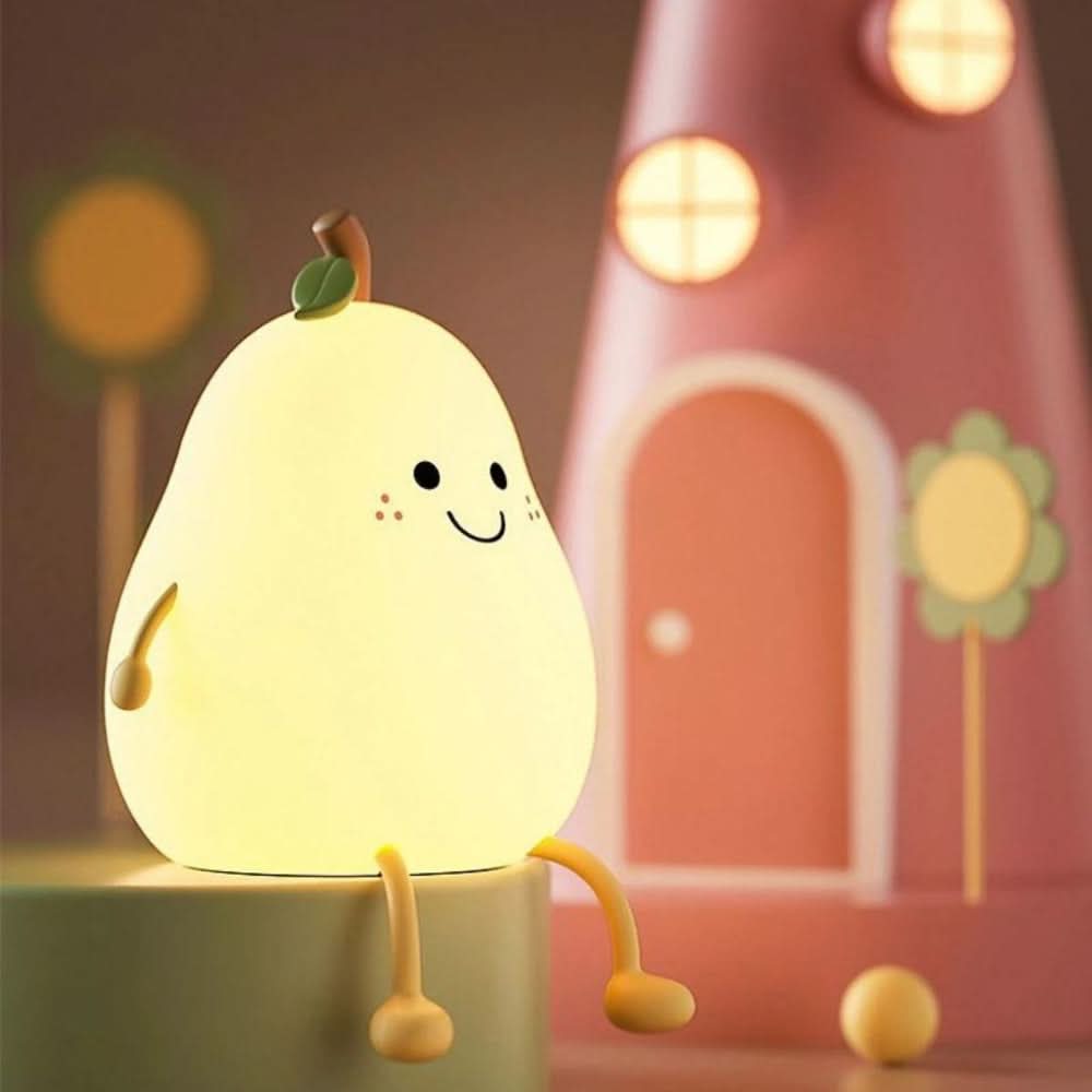BowLift | GlowPear Rechargeable Silicone Night Light for Kids