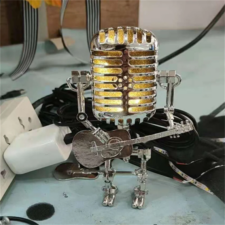 BowLift | Table Lamp Industrial Metal Robot Desk Light