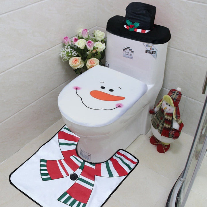 BowLift | 3pcs Fancy Santa Claus Toilet Seat Covers