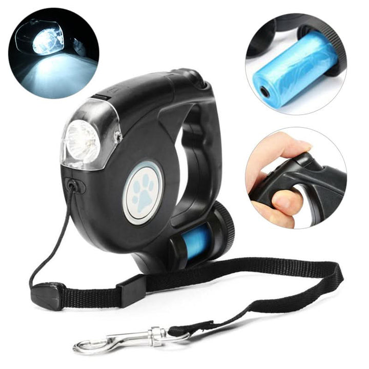 BowLift | LED Dog Leash with Integrated Flashlight for Safe Walks