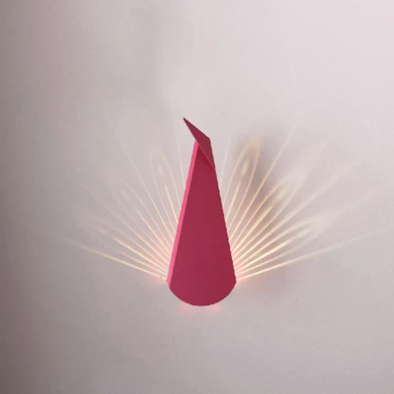 ElegantLuxe - Modern LED Wall Lamp Peacock Feather Bowlift