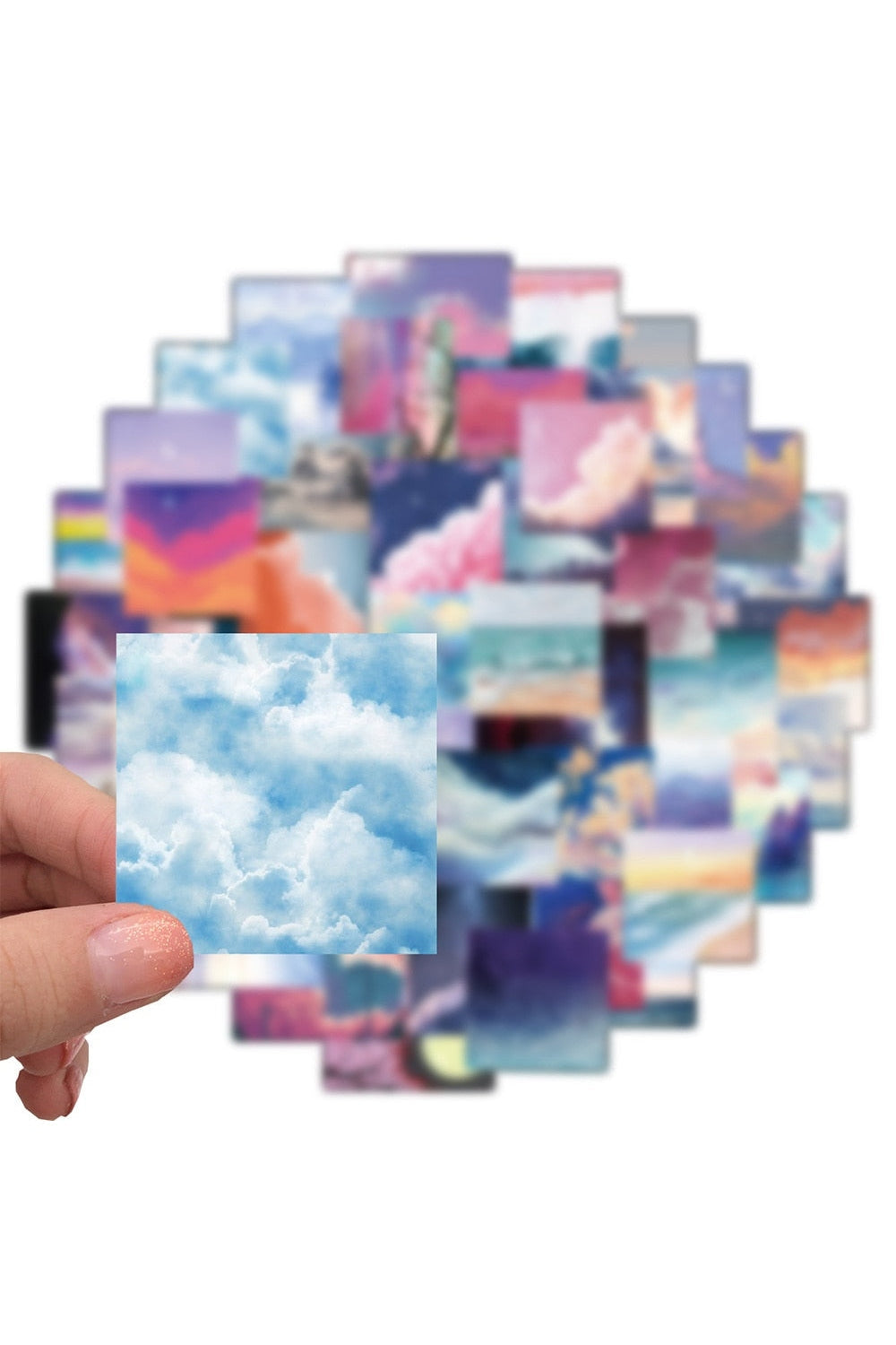 Cloudy Laptop Sticker | Bowlift