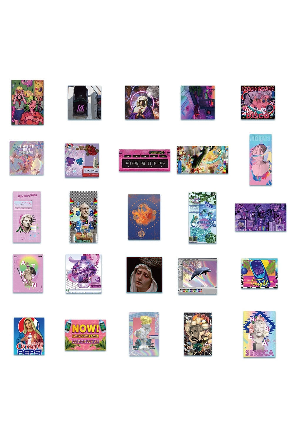 Vaporwave Sticker Collection | Bowlift