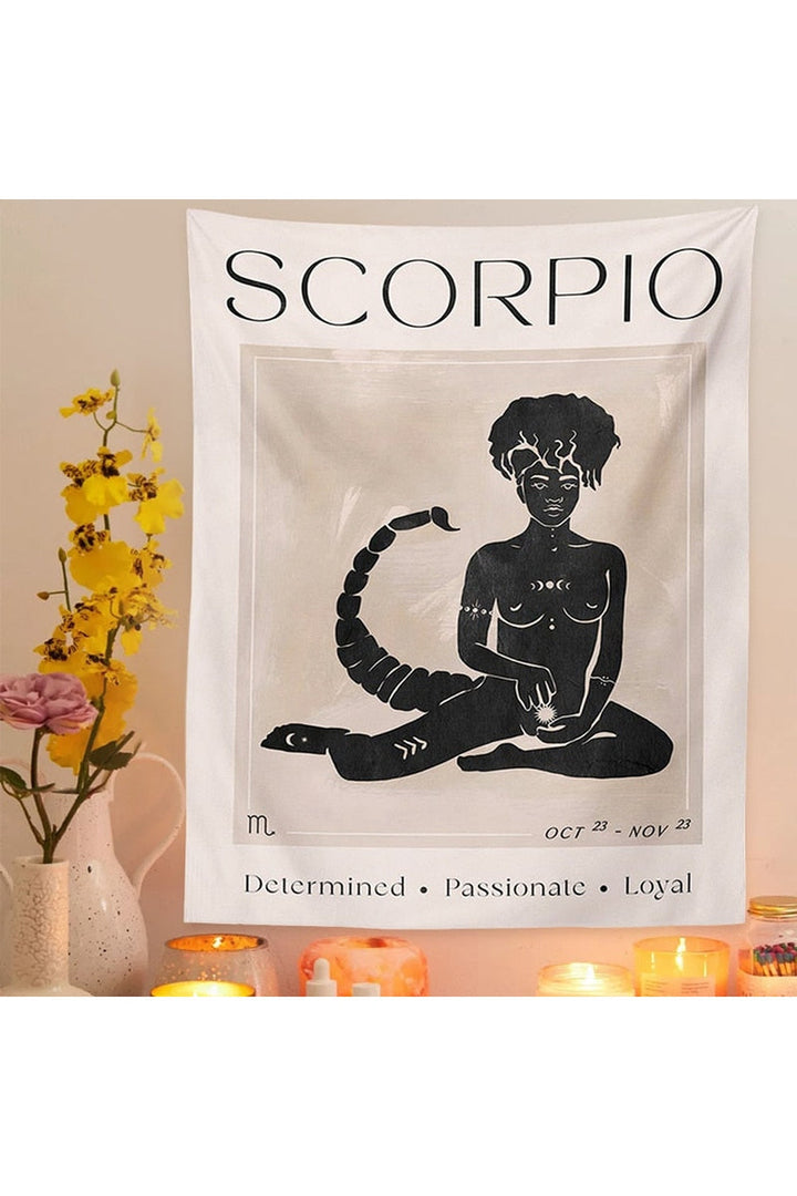 Power' Zodiac Wall Tapestry | Bowlift