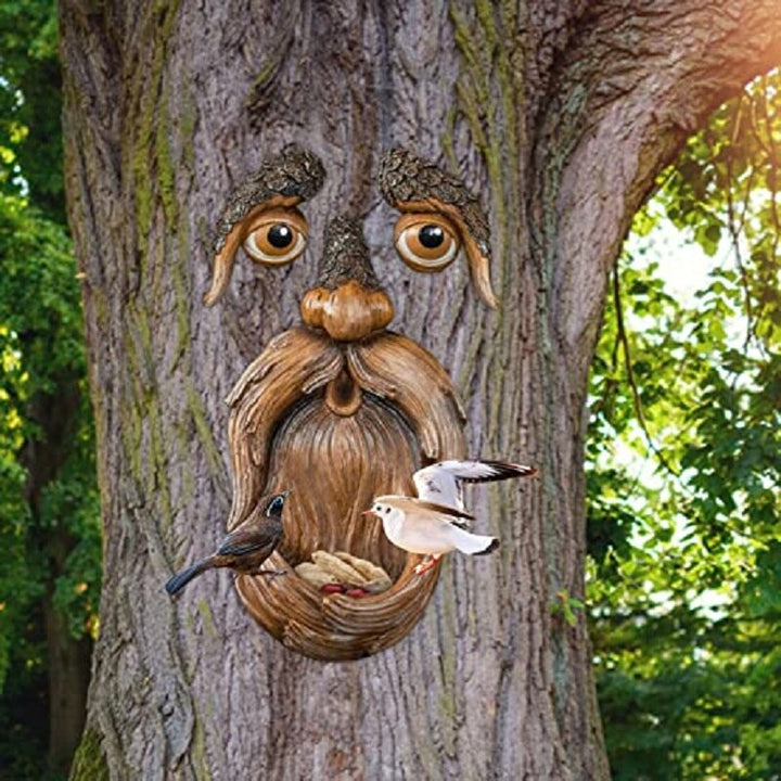 BowLift | Eyes of Nature: Tree Face Bird Feeder Station