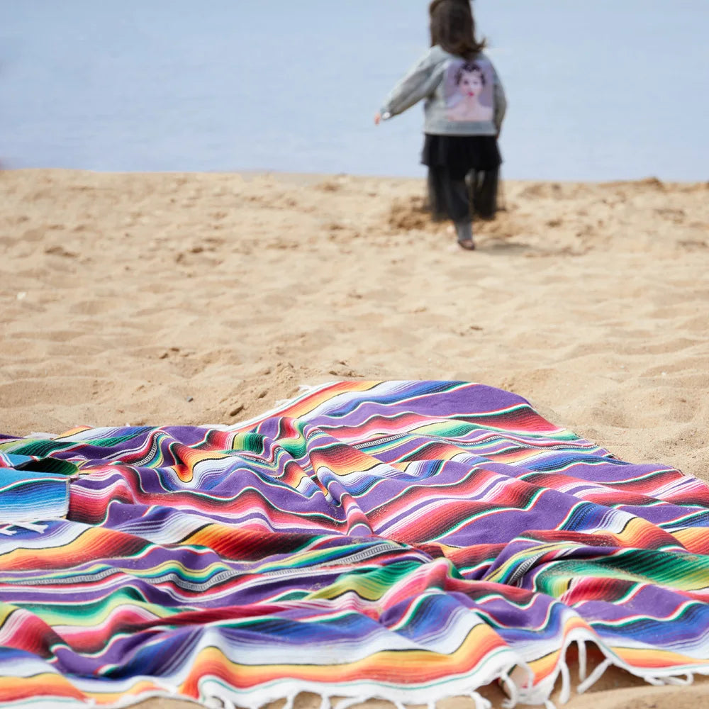 BowLift | Boho Vibrant Mexican Serape Blanket