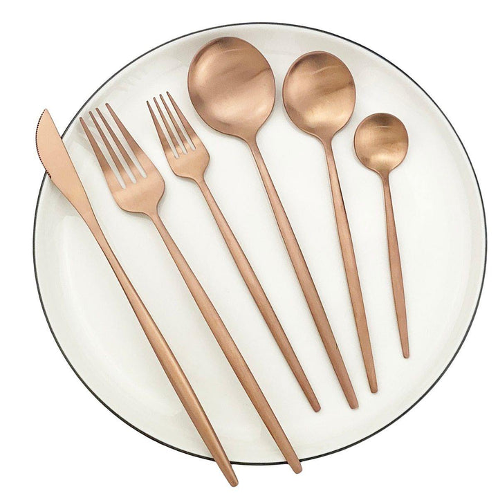 BowLift | Torin 36-Piece Minimalist Cutlery Set – Premium Stainless Steel Flatware with Matte Finish