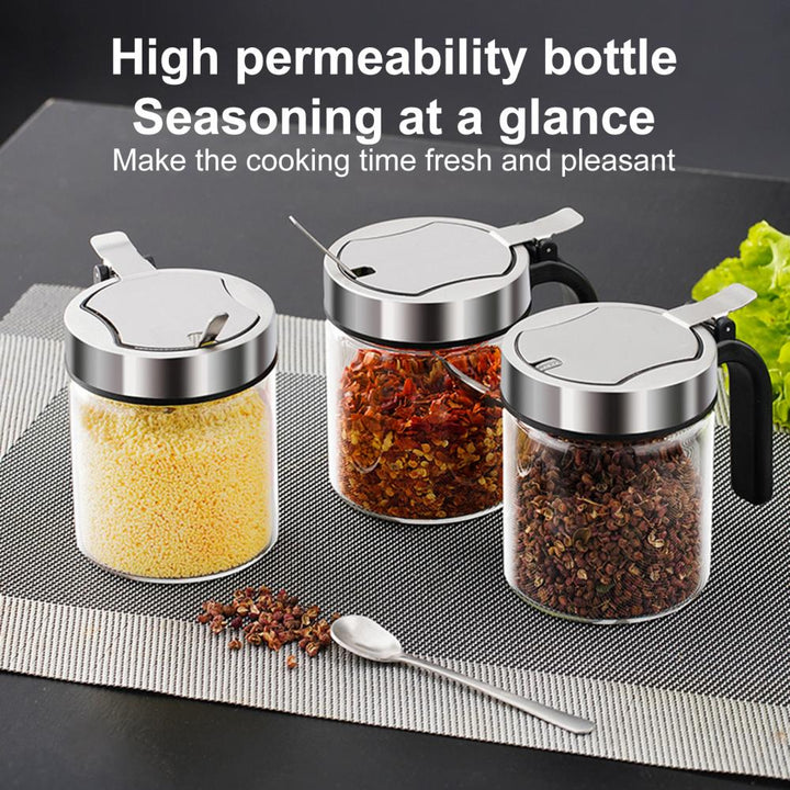 BowLift | Moisture Proof Elegant Glass Seasoning Storage Jar
