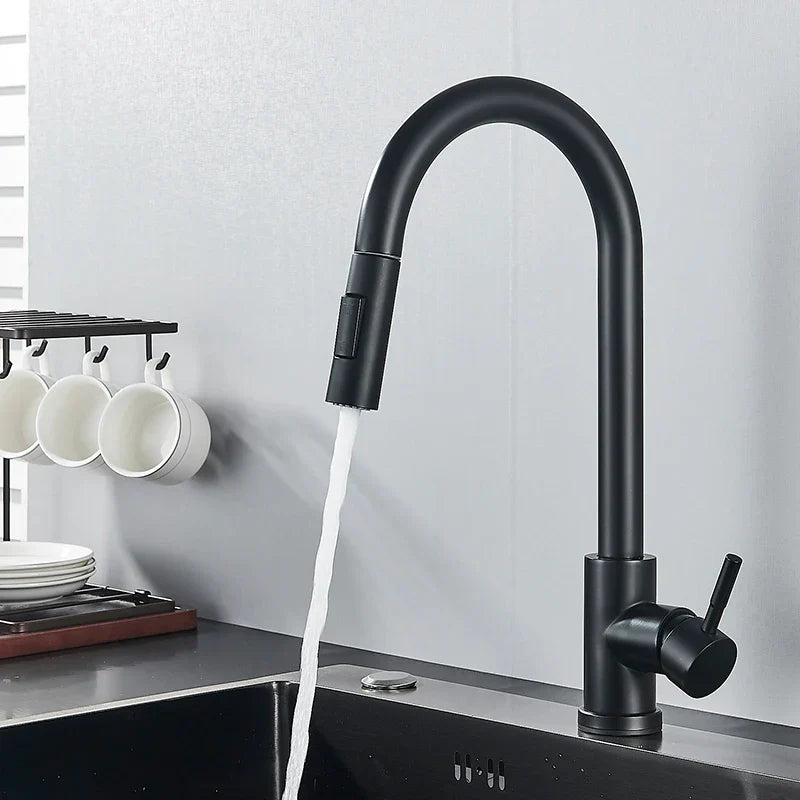 FlowMaster – Luxury Kitchen Faucet with 360° Rotation Function Bowlift