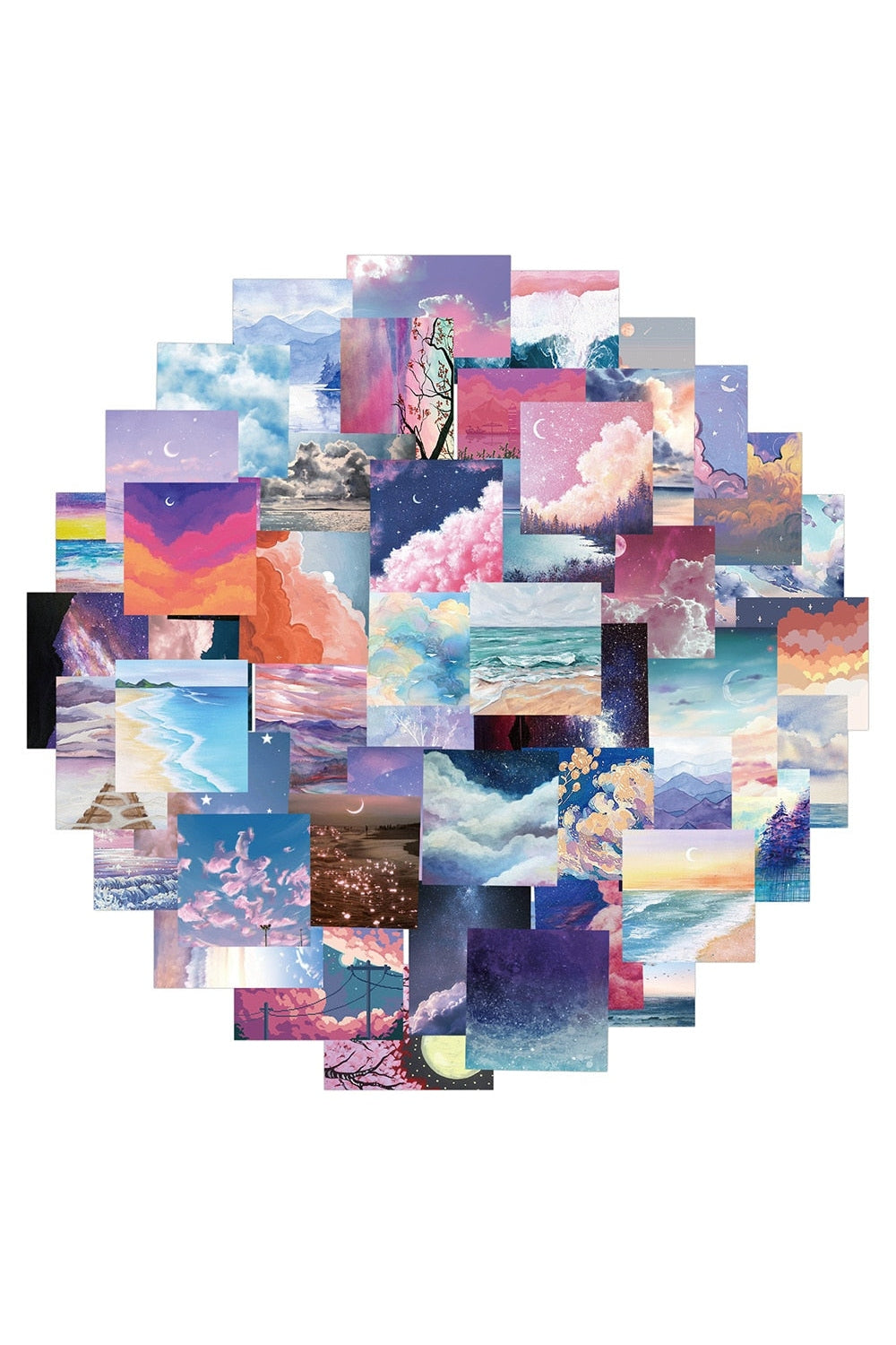 Cloudy Laptop Sticker | Bowlift