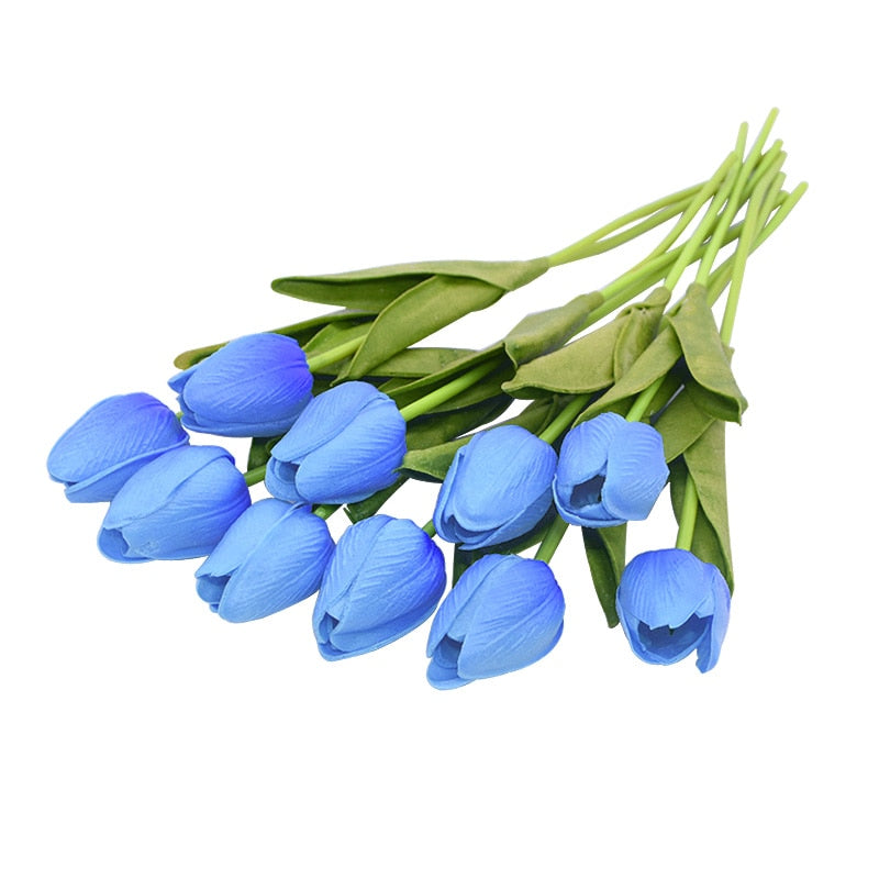 BowLift | Artificial Flower Bouquet with Tulips, Decoration (10 Pieces)