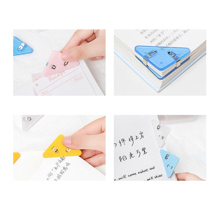 BowLift | Easy Mark Colorful Triangle Book Corner Clip
