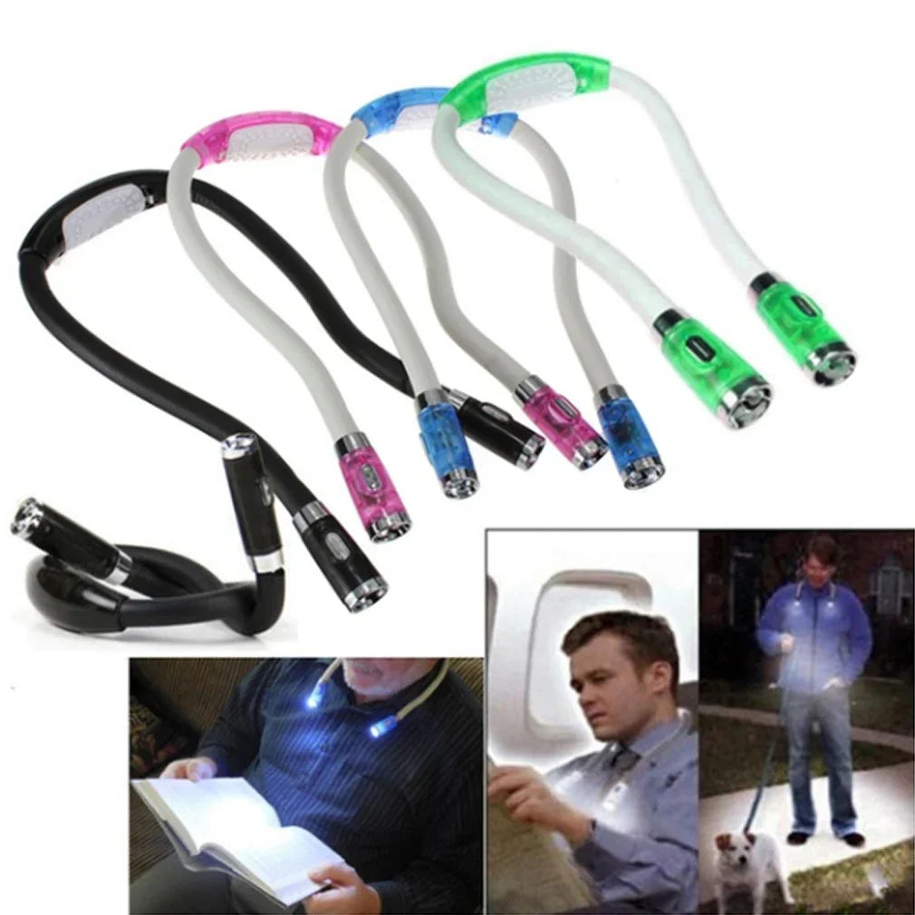 BowLift | Wearable Neck Lamp with LED for Knitting, Crocheting and Reading – Handsfree Light