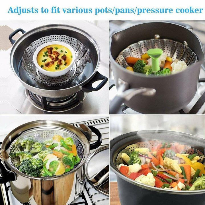 BowLift | Stainless Steel Foldable Steamer Basket