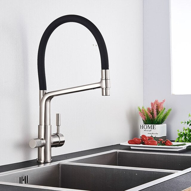 BowLift | Double Outlet Drinking Water Faucet Filtered Kitchen Faucets