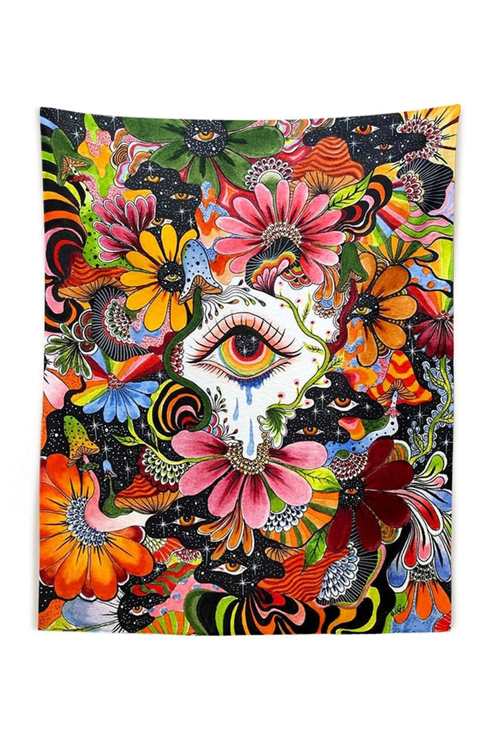 in Wonderland Psychedelic Tapestry | Bowlift