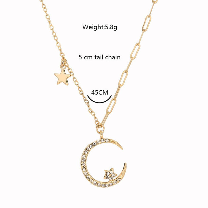 BowLift | Charming Moon Long Chain Necklace