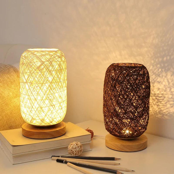 BowLift | WoodLuxe - Rattan-Inspired Table Light