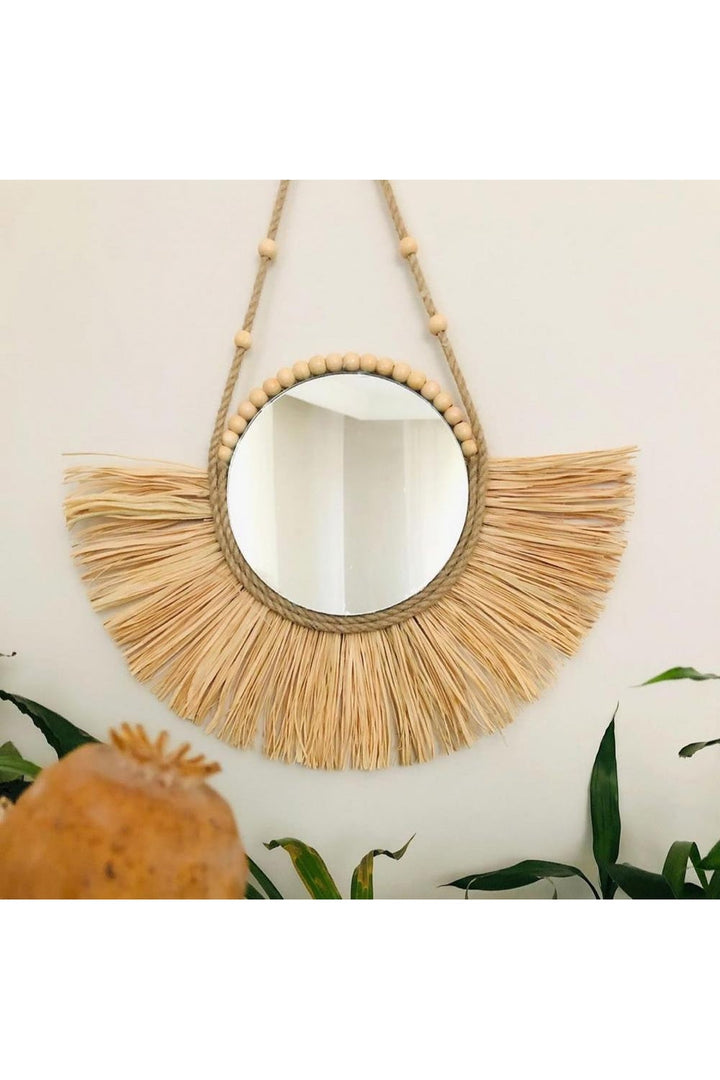 Straw Hat Style Mirror | Bowlift