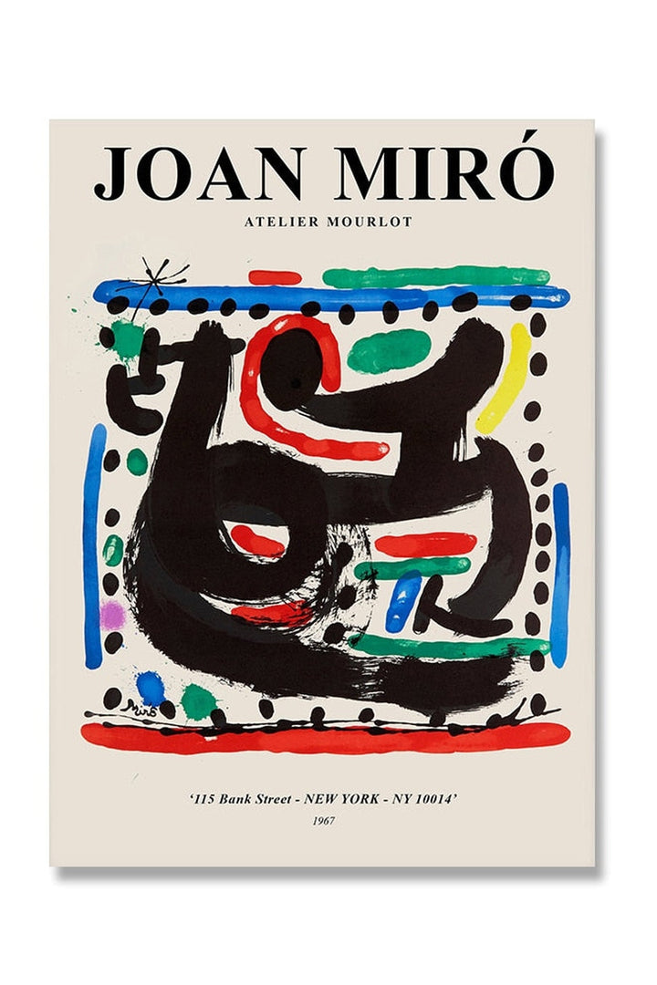 Miro Inspired Canvas Poster | Bowlift