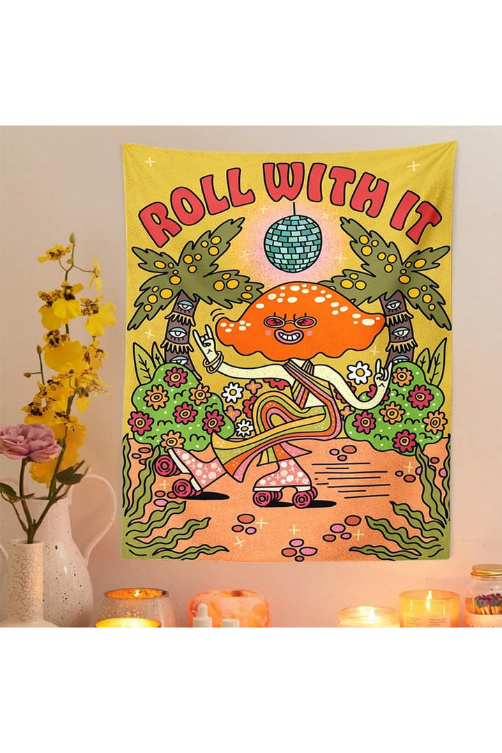With It Hippie Wall Tapestry | Bowlift