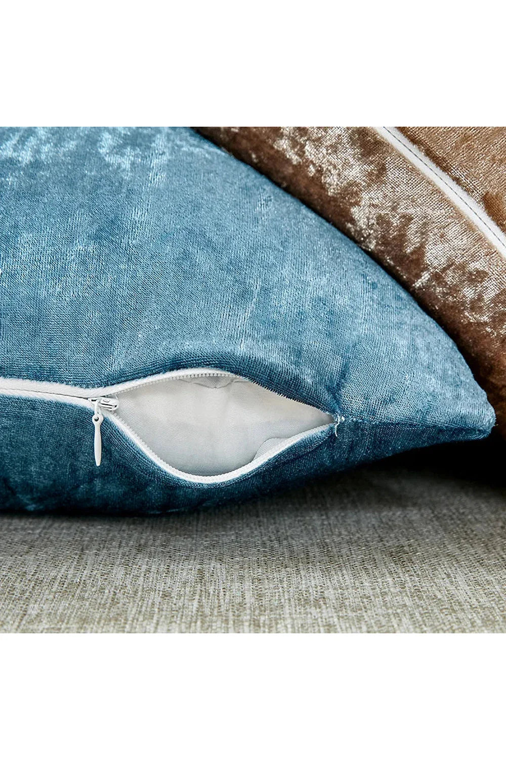 Beige Velvet Cushion Cover | Bowlift