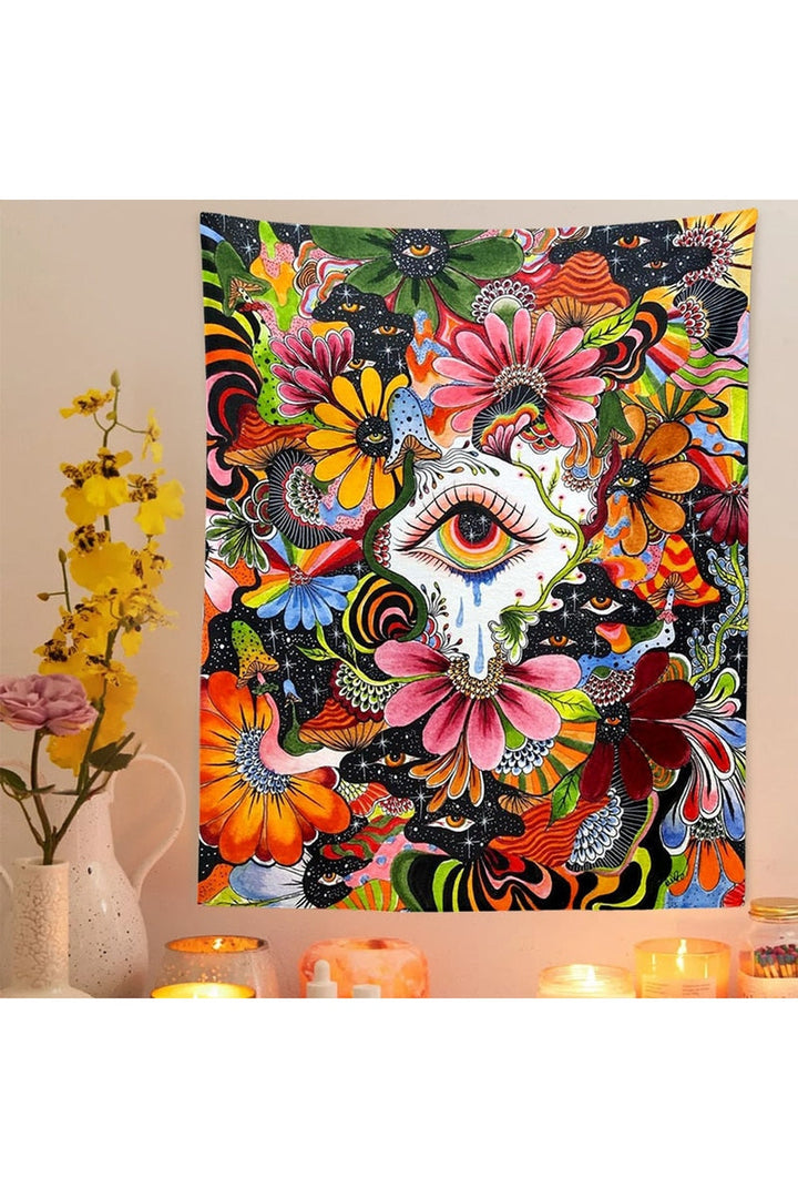 in Wonderland Psychedelic Tapestry | Bowlift