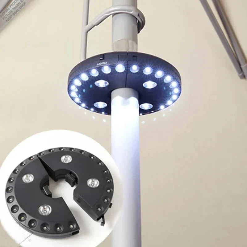 BowLift | LightClip Umbrella Light | Wireless & 3 Brightness Levels | For Garden & Camping