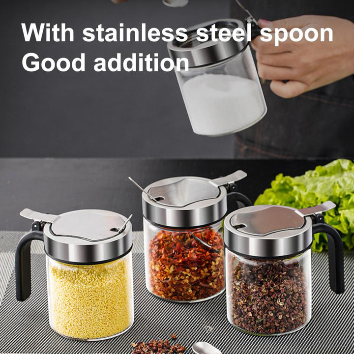 BowLift | Moisture Proof Elegant Glass Seasoning Storage Jar
