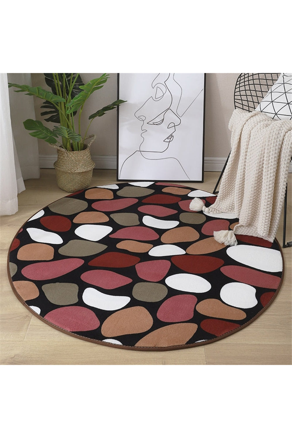 beef rug with coral pattern | Bowlift